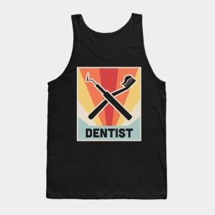 The Vintage Dentist – Dental Picks Icon Tank Top